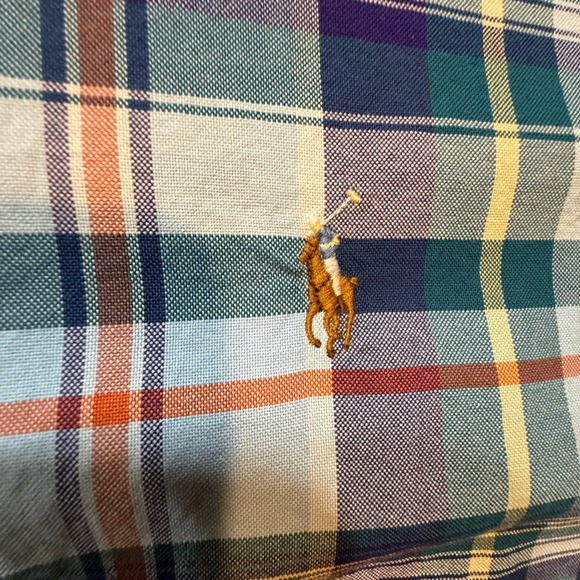 NWT $98 Ralph Lauren Classic Fit Plaid‎ Preppy Classic Long Sleeve Shirt Men 3XB - Picture 3 of 11